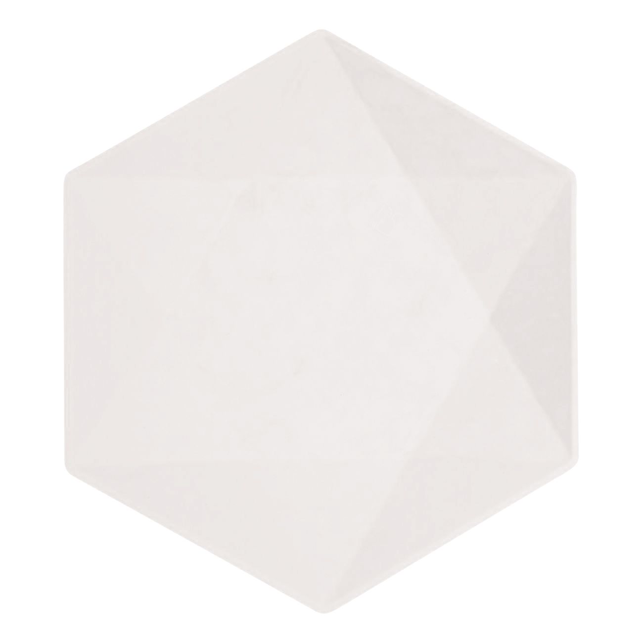 Tallrikar Hexagonala Vert Decor Vit