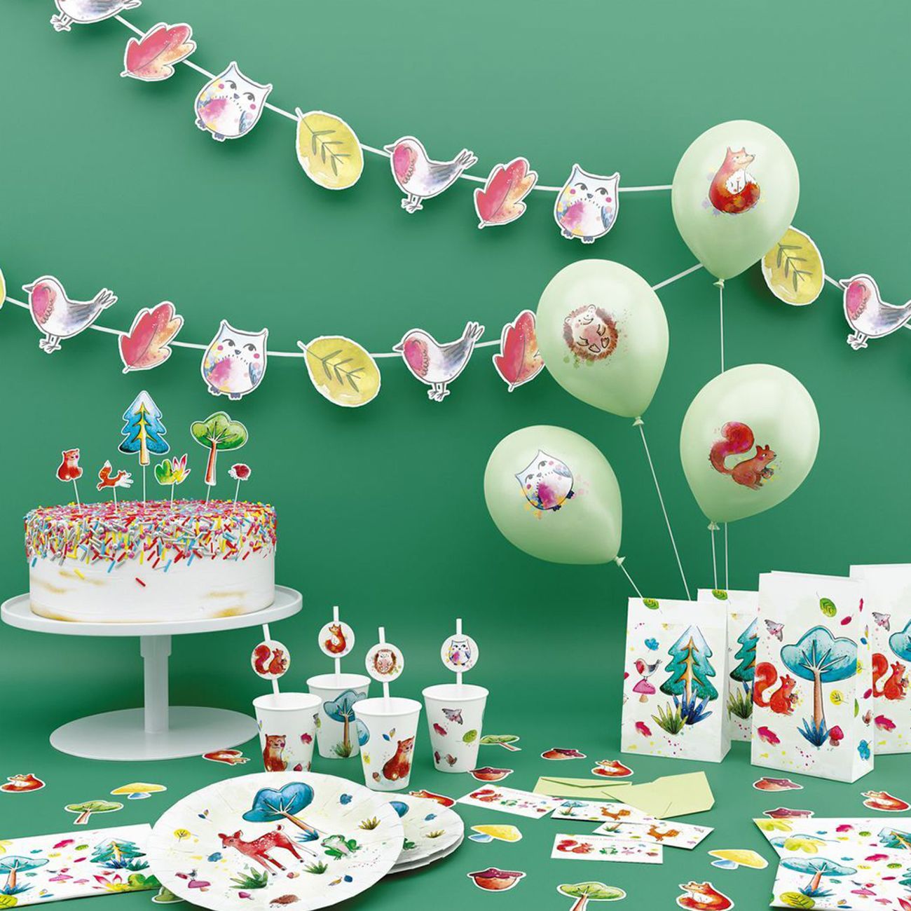 Tårtdekorationer Skogsdjur