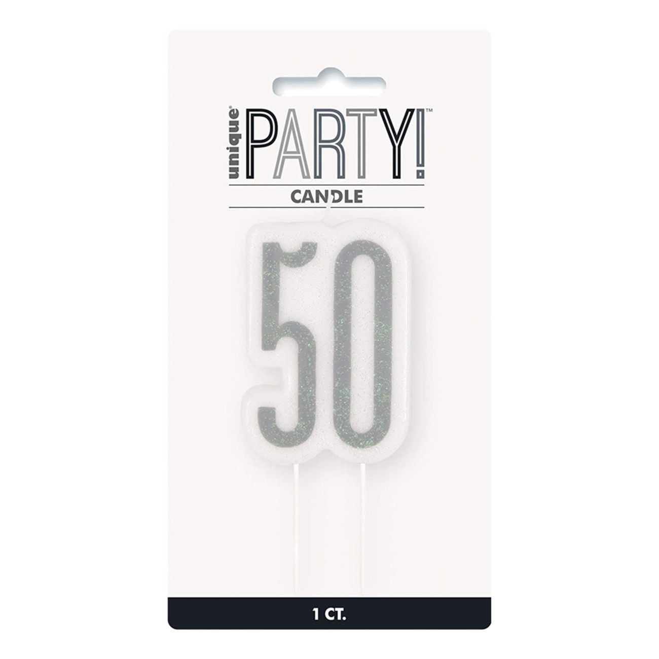 Tårtljus 50 Silver