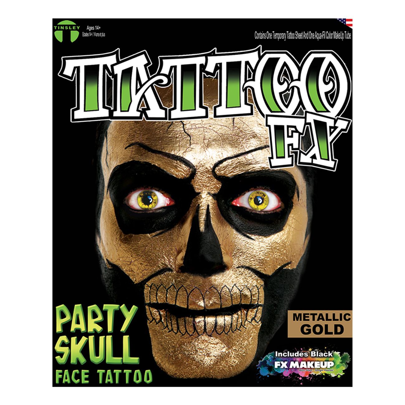 tattoo-fx-metallic-gold-party-skull-1