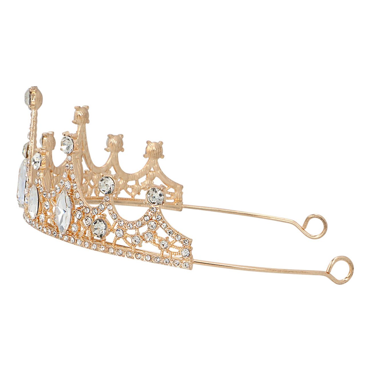 Tiara i Metall Roséguld