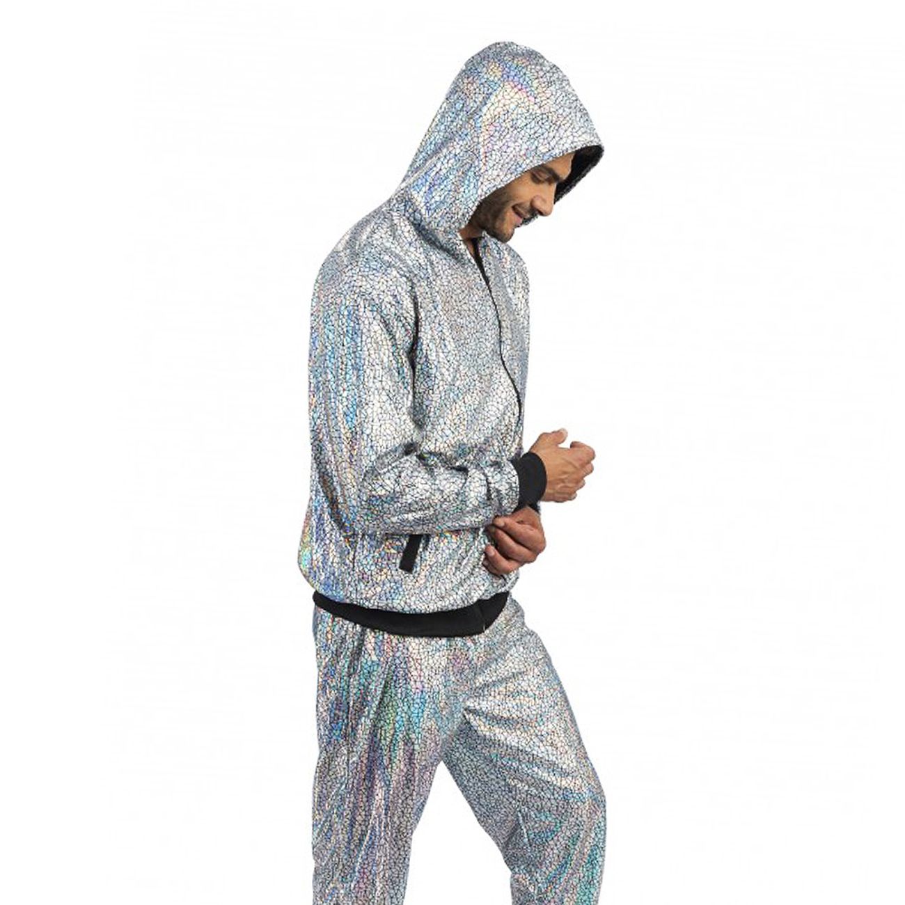 Tracksuit Geometrisk Iridescent Silver