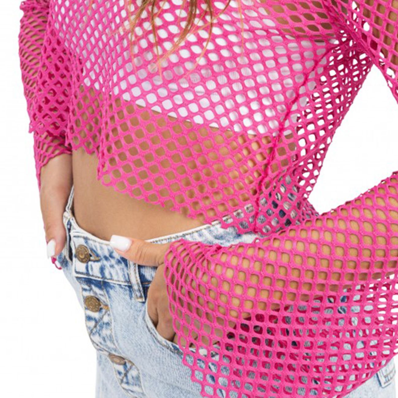 Tröja Fisknät Rosa