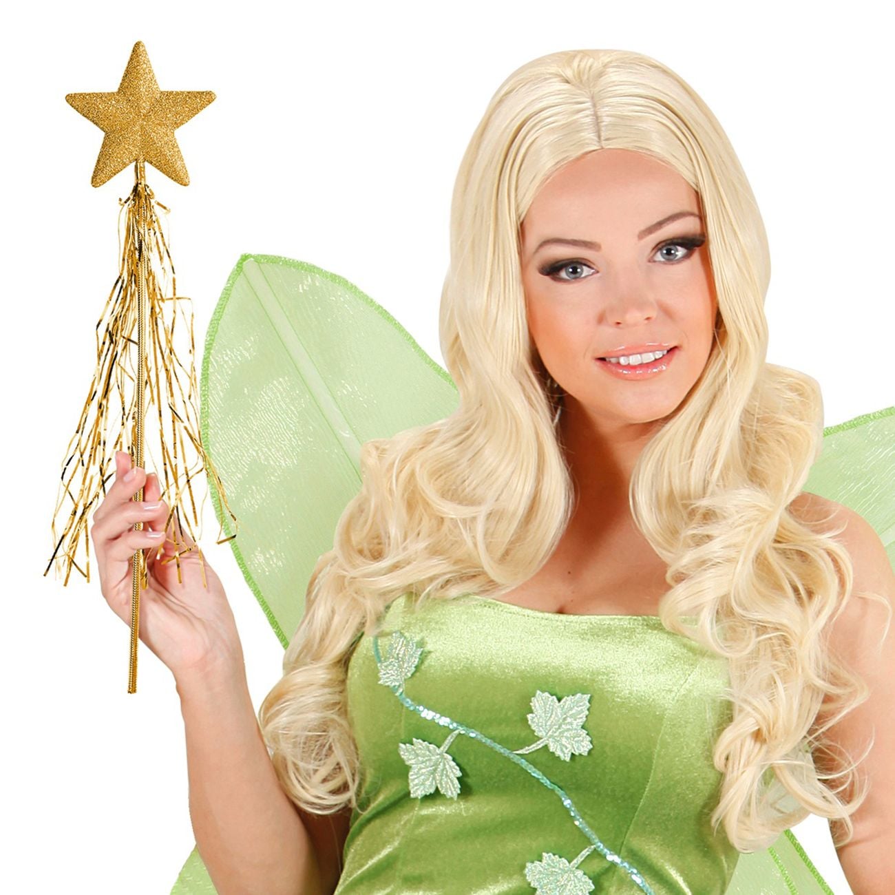 Trollstav Stjärna Guld Glitter