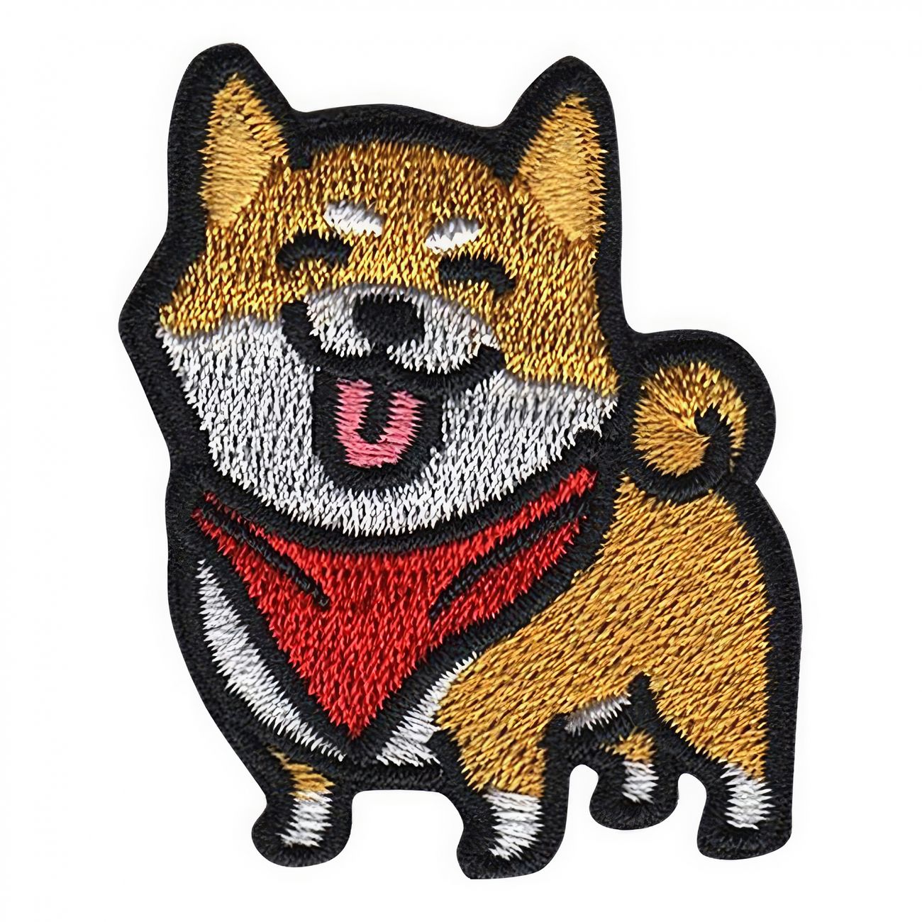 Medfølelse Mappe Illustrer Stofmærke Hund Shiba Inu | Partykungen