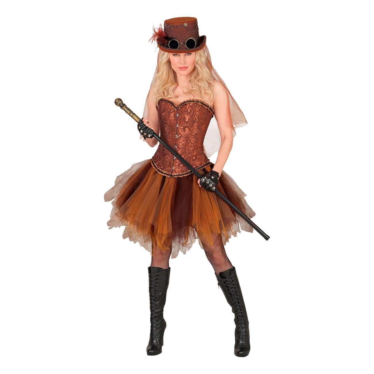 Tyllskjørt Mørkebrun