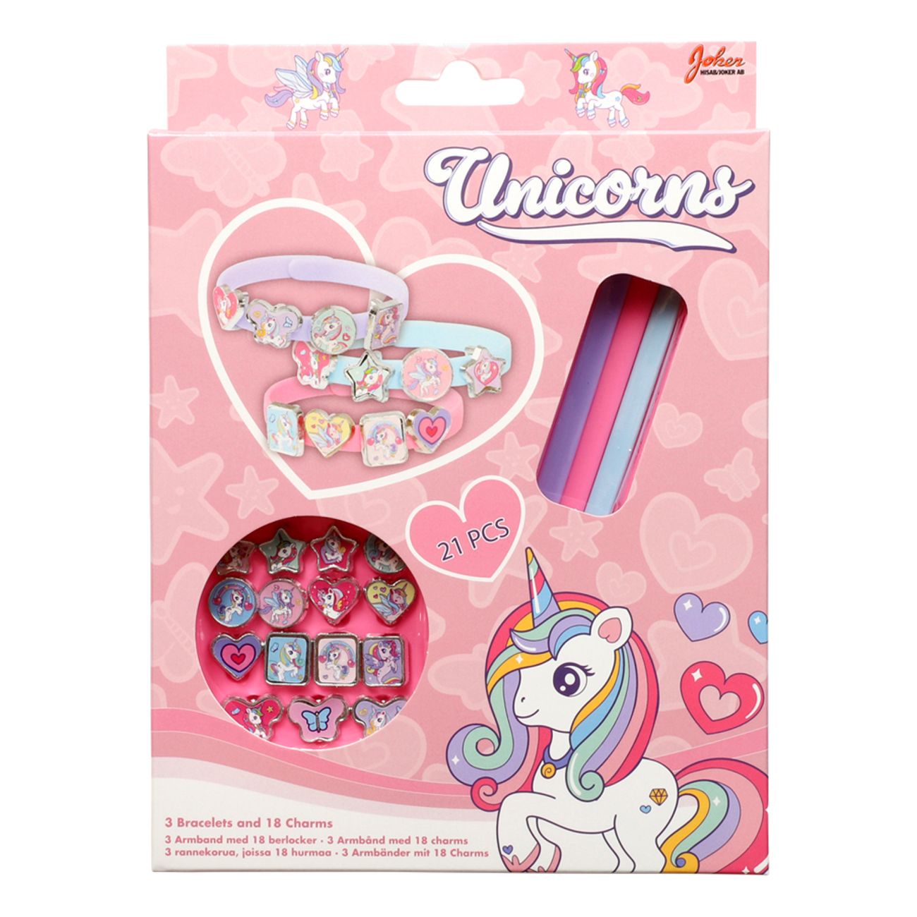 Unicorn Armband med Berlocker