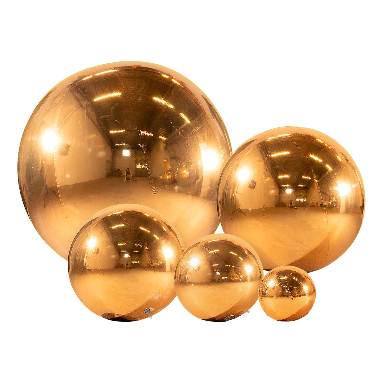 Uppblåsbar Spegelboll Guld