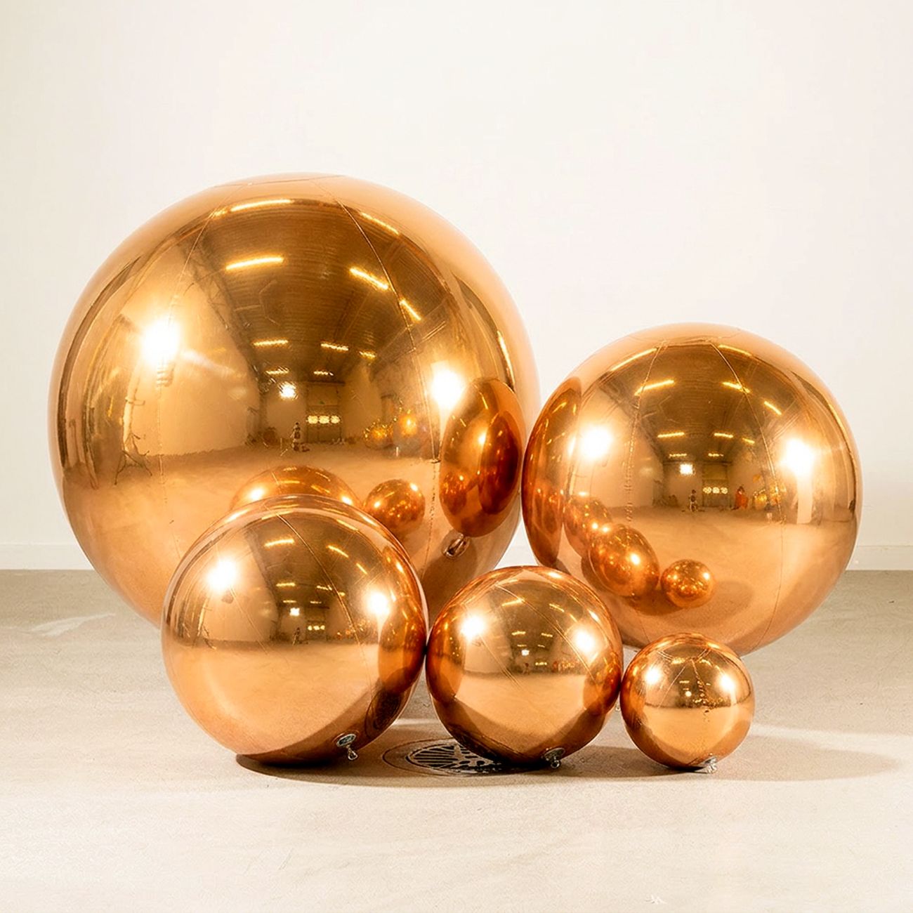 Uppblåsbar Spegelboll Guld