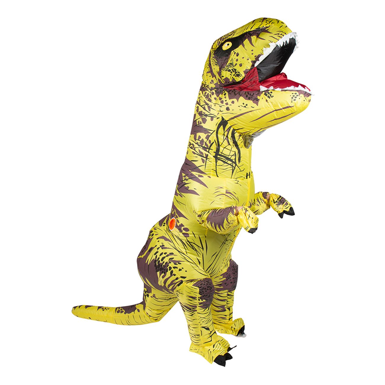 uppblasbar-t-rex-gul-maskeraddrakt-1
