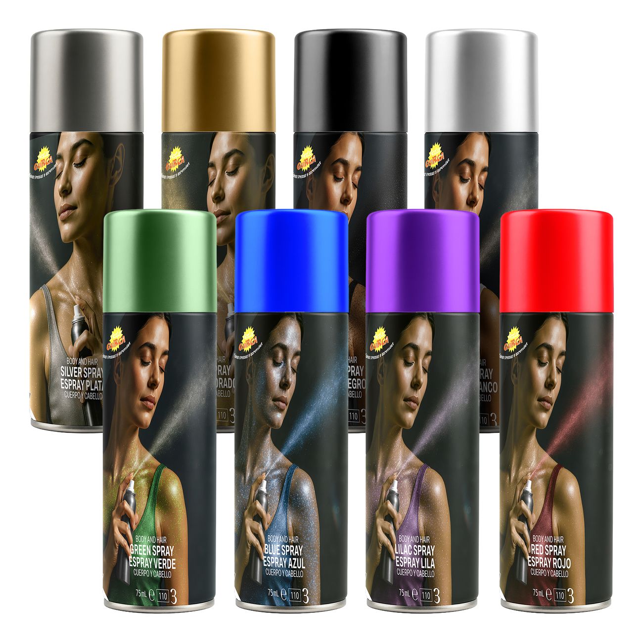 Glitter Kroppsfärg Spray