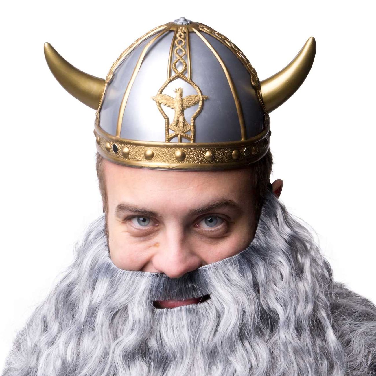 Vikinghjelm med Horn