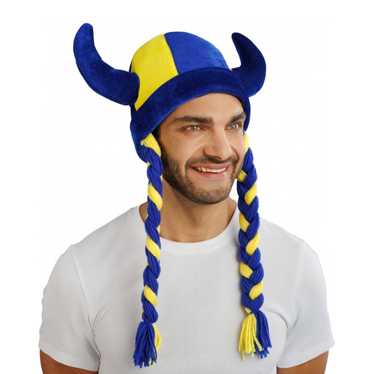Vikingahjälm Sverige med Flätor