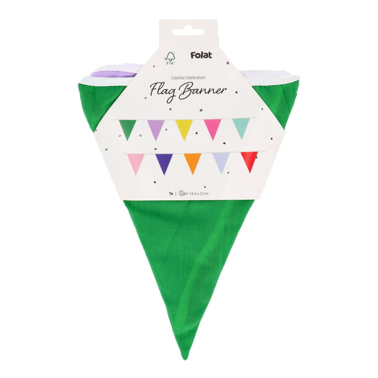 Vimpelgirlang Flerfärgad i Tyg