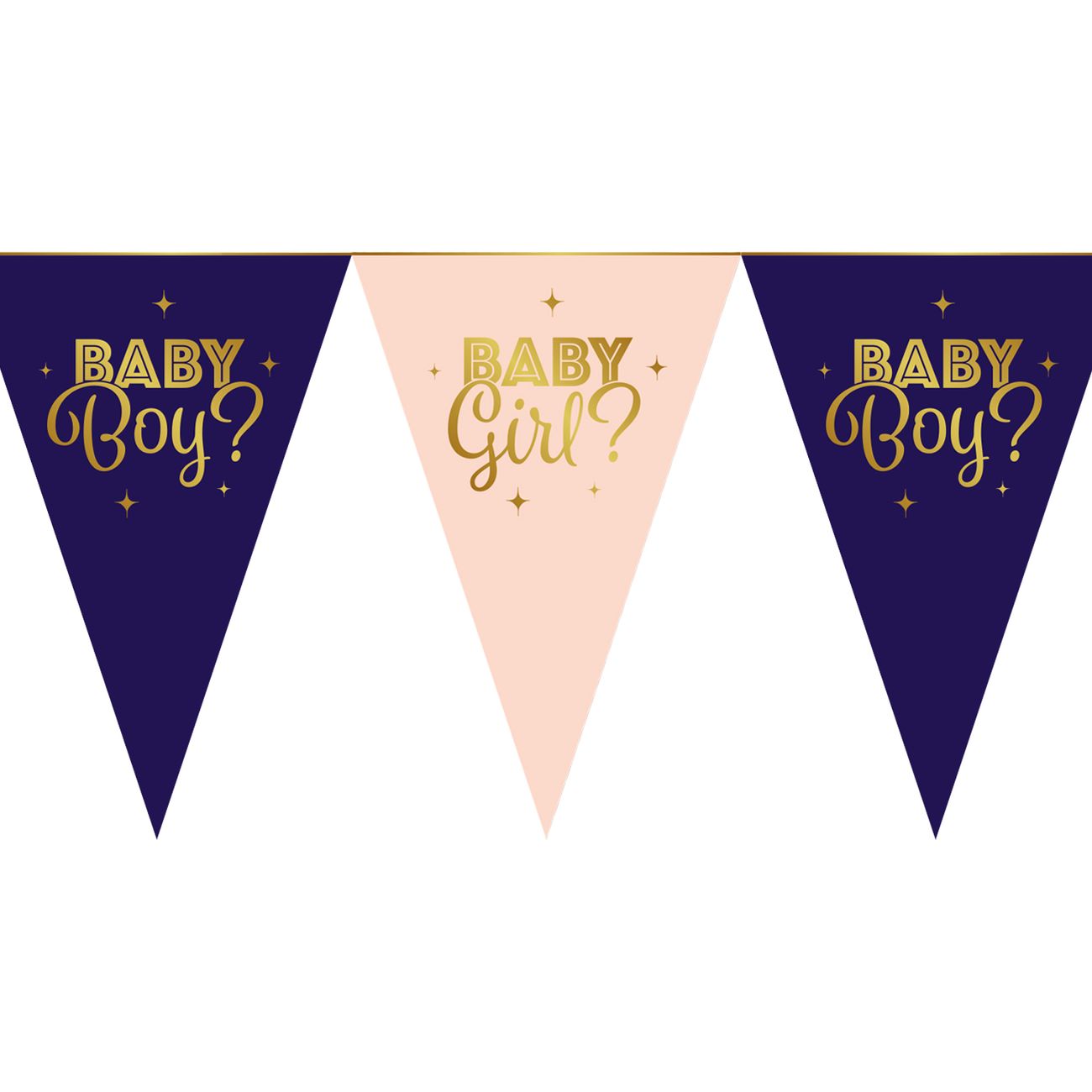 Vimpelgirlang i Papp Gender Reveal