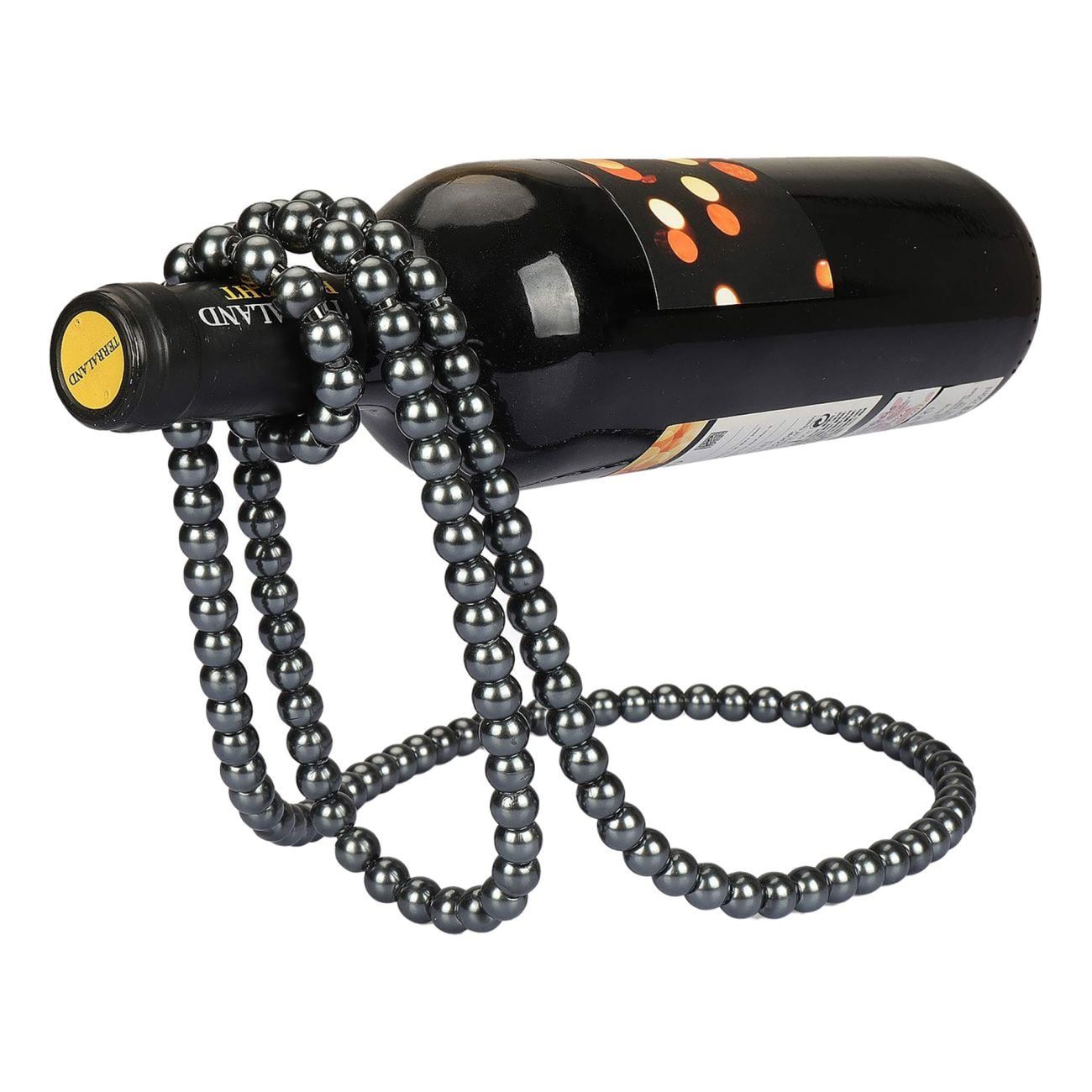 Vinhållare Pärlhalsband Svart