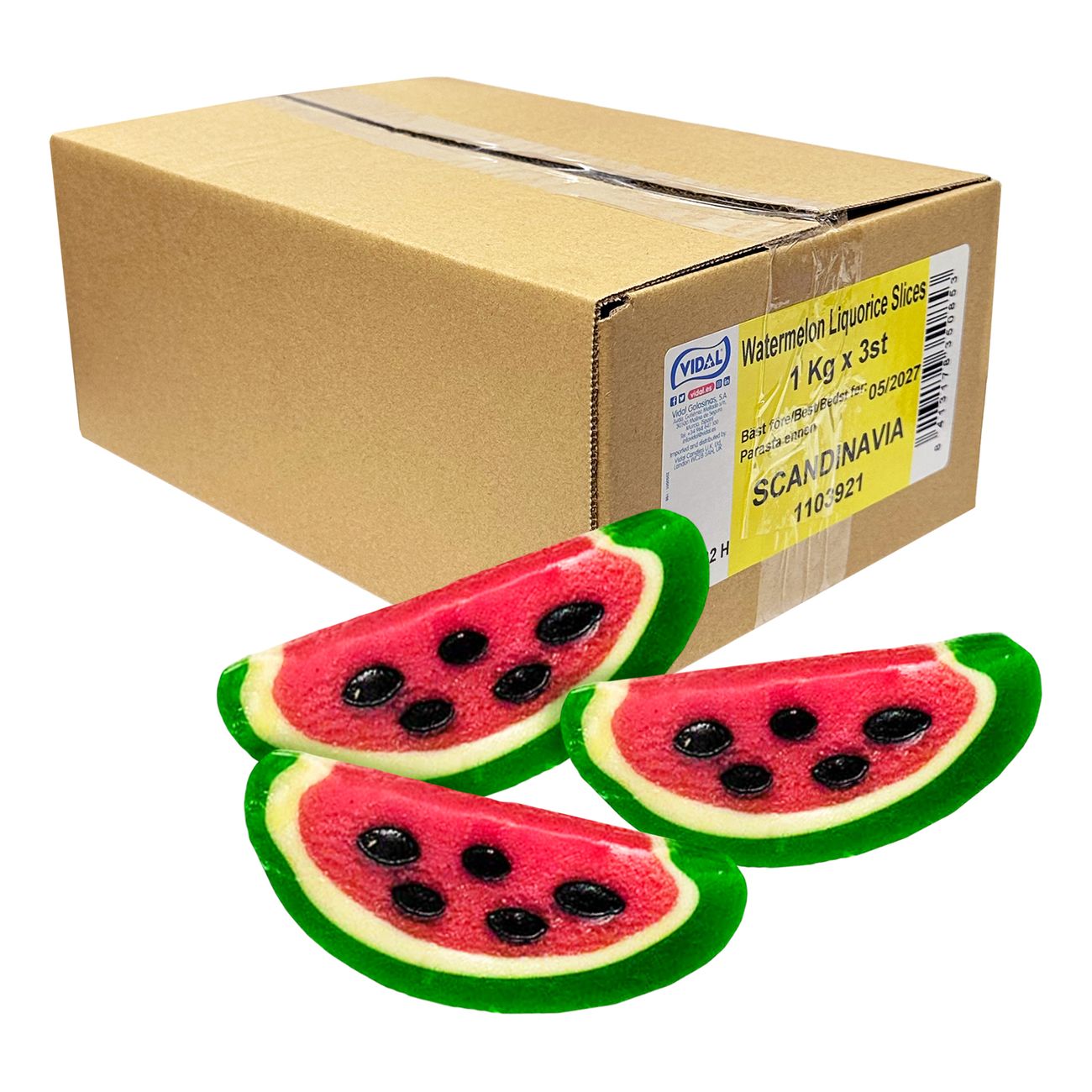 Watermelon Liquorice Slices Storpack
