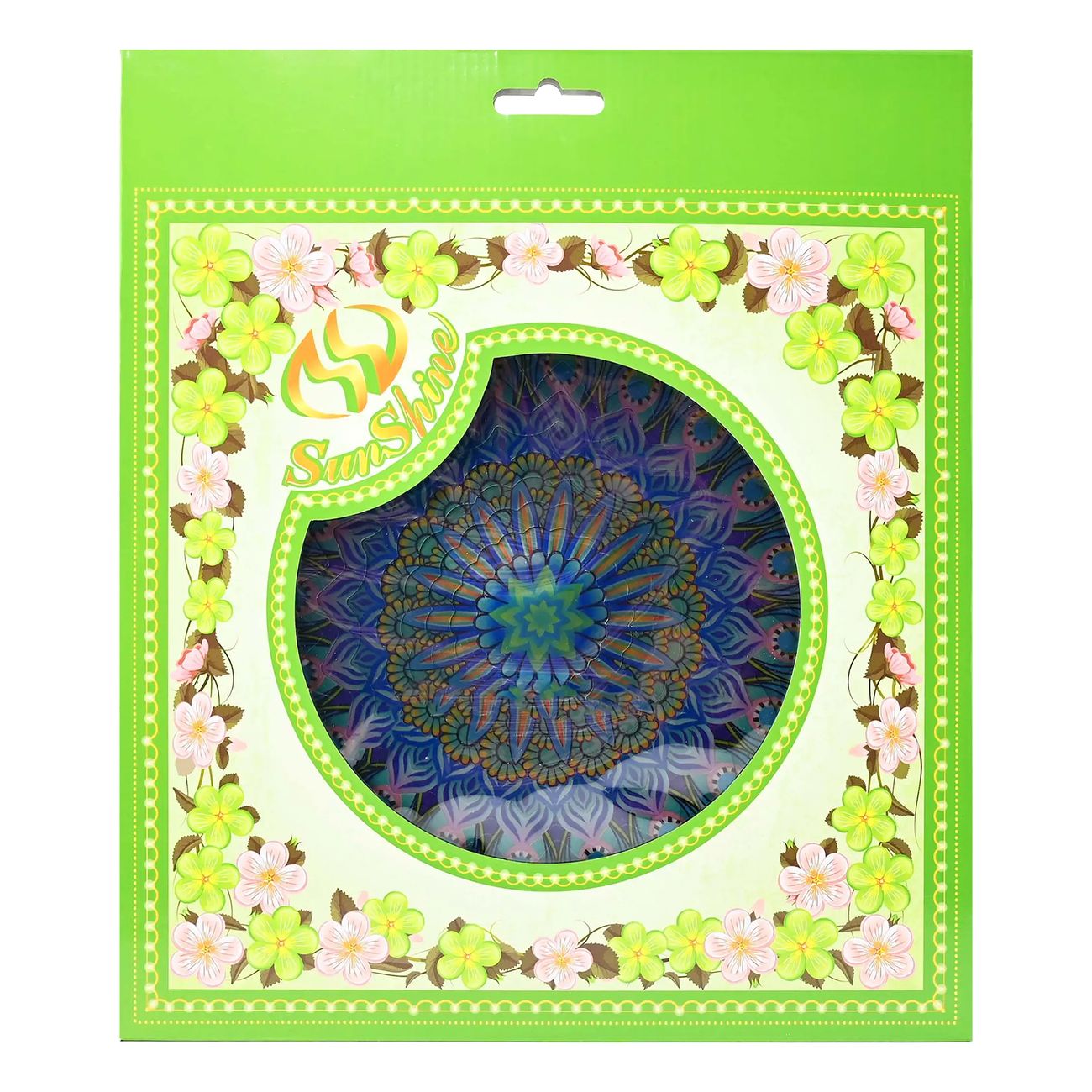 Wind Spinner i Metall Mandala Blå