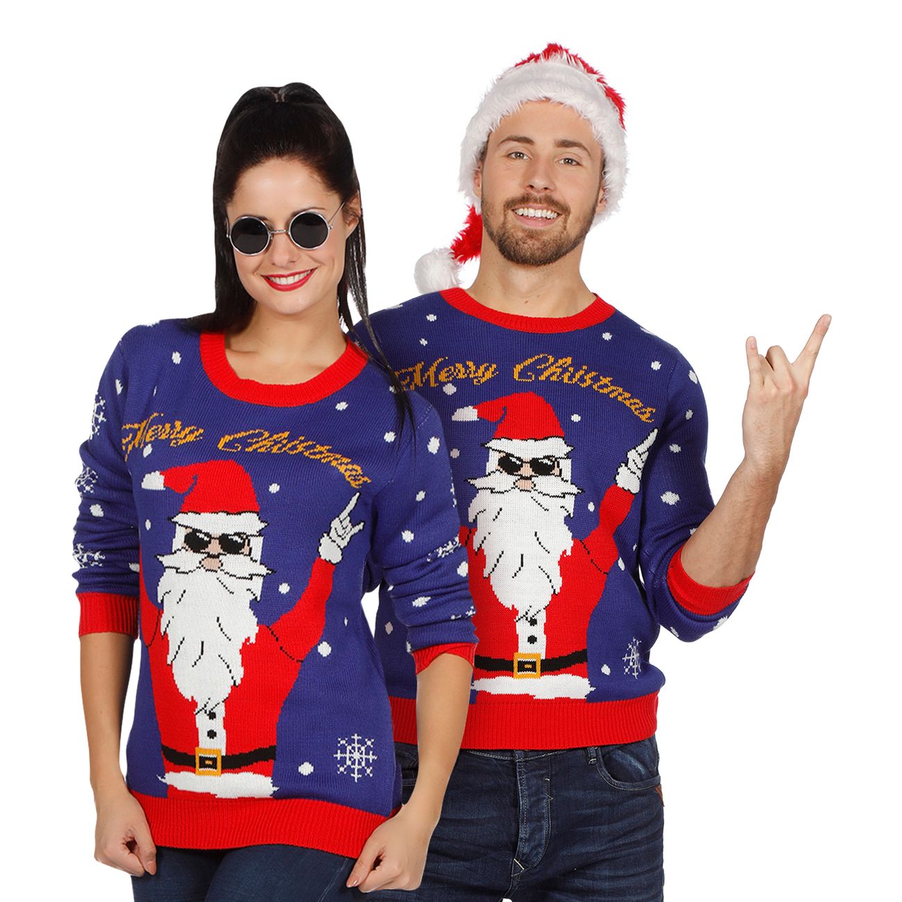 Julegenser Rocking Santa Merry Christmas