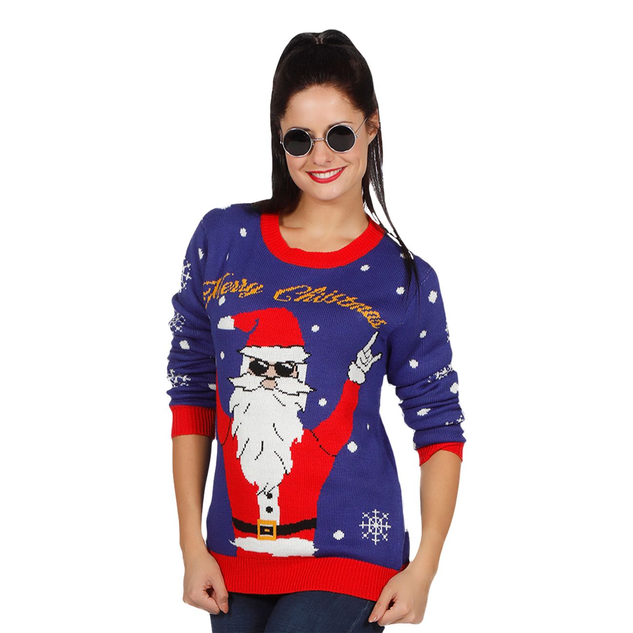 Julegenser Rocking Santa Merry Christmas