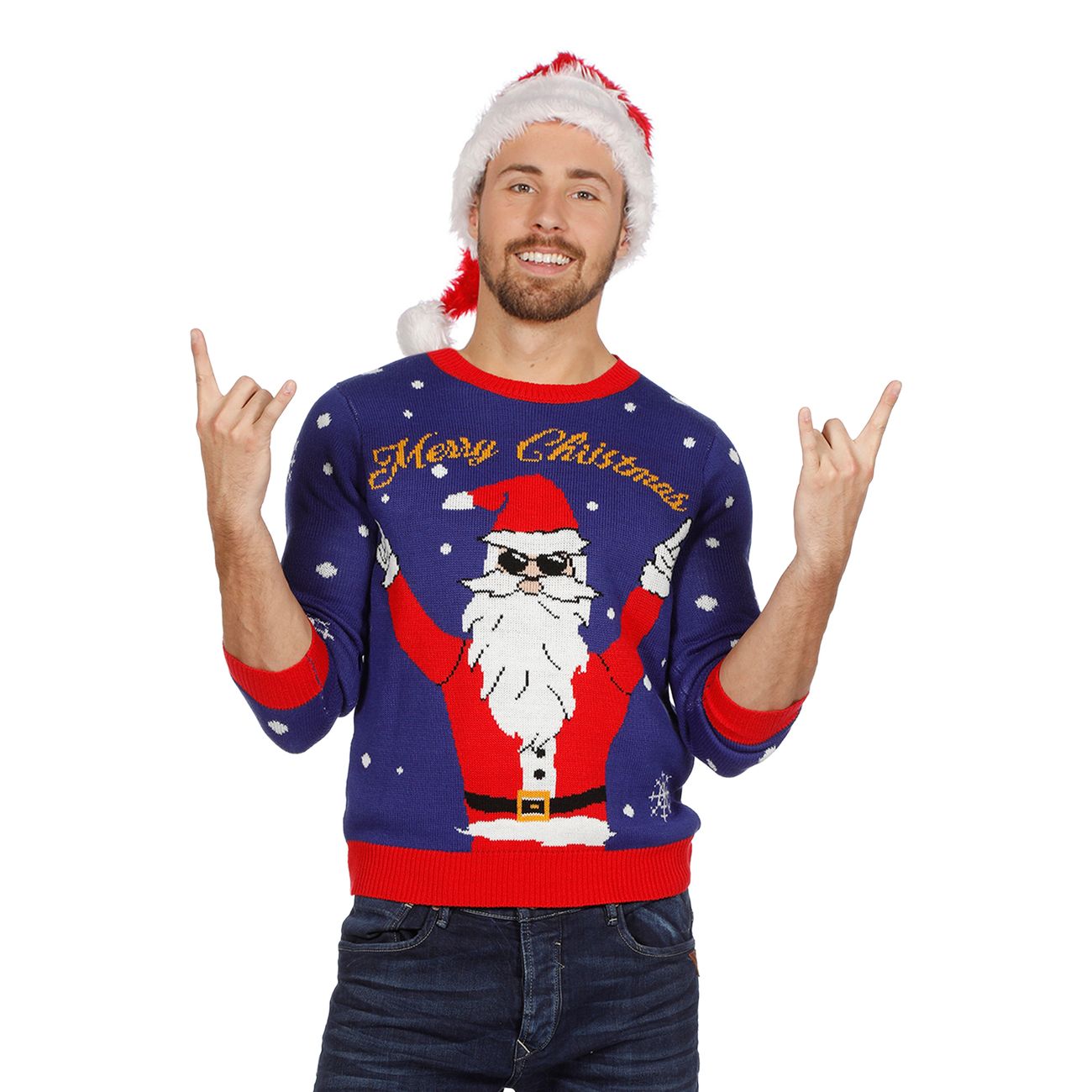 Julegenser Rocking Santa Merry Christmas