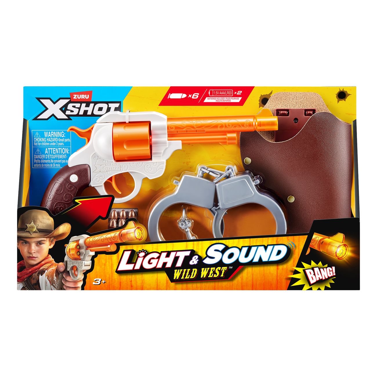 X-Shot Role Play Cowboy med Ljud & Ljus