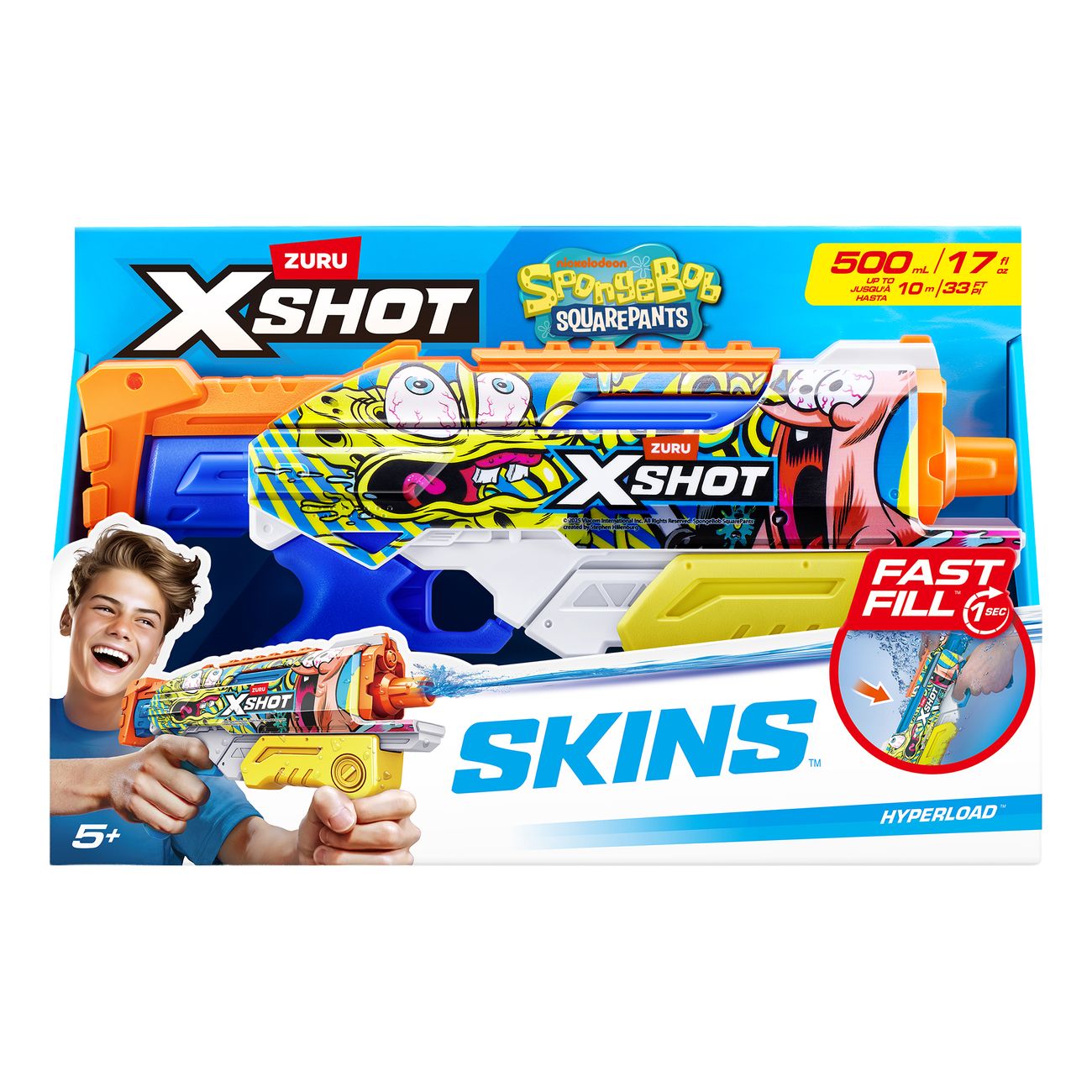 X-Shot Water SpongeBob Hyperload Water Blaster Vattenpistol