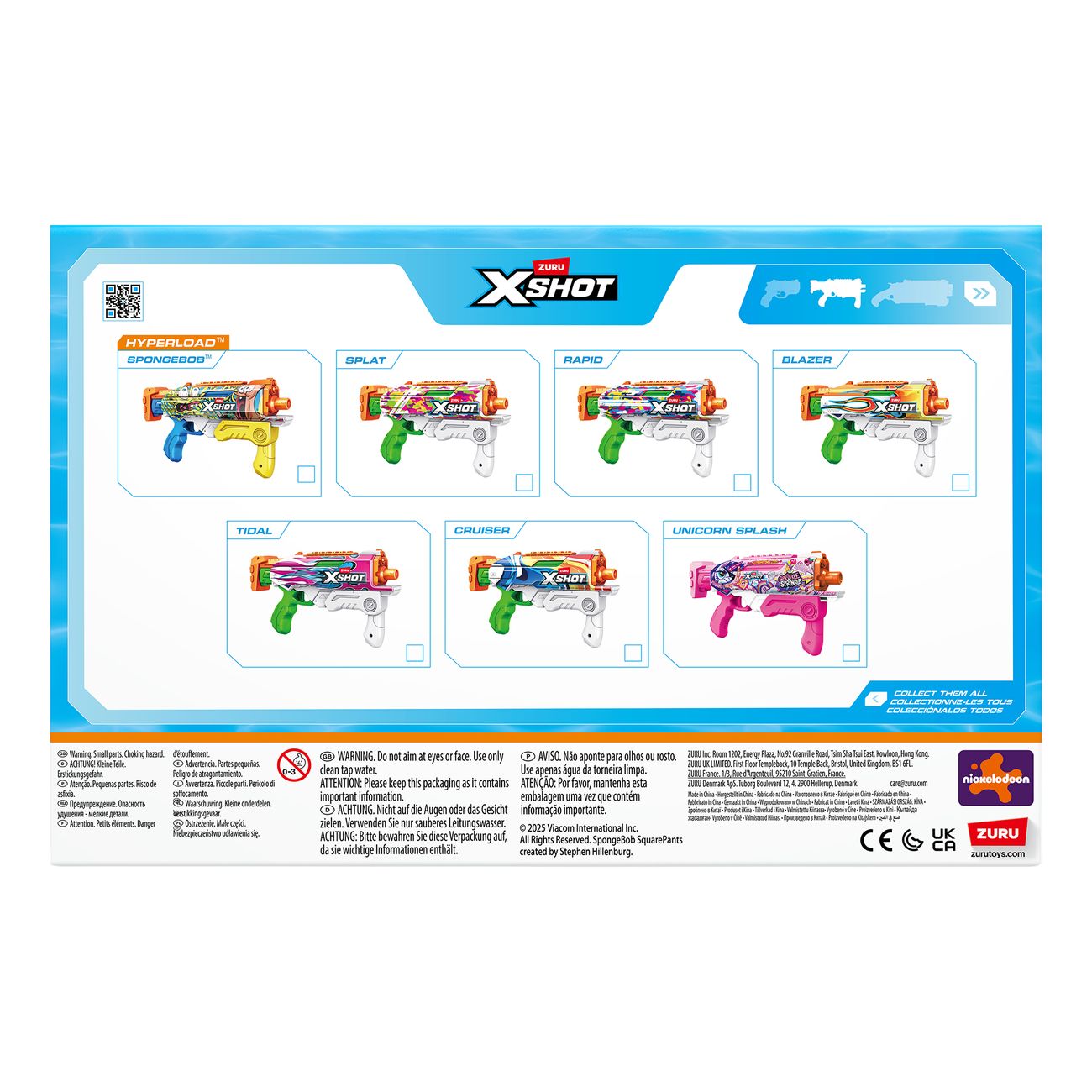 X-Shot Water SpongeBob Hyperload Water Blaster Vattenpistol