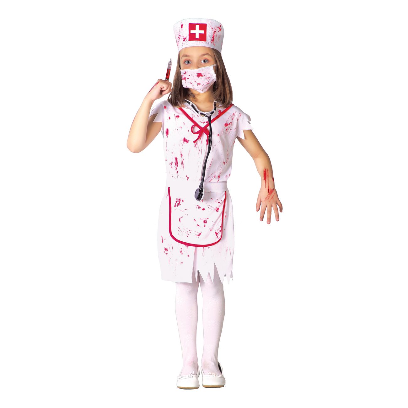 Zombie Sygeplejerske Børnekostume