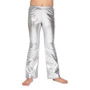 70-tals Byxor för Barn Silver Metallic