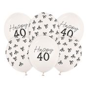 Ballonger Happy 40 med Rosetter