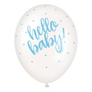 Balloner Hello Baby Blå