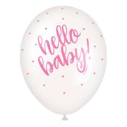 Ballonger Hello Baby Rosa