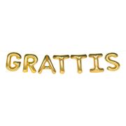 Ballonggirlang Grattis Guld