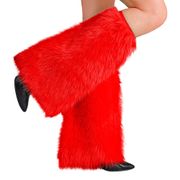 Benvärmare Fluffiga Röd