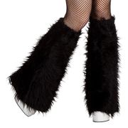 Benvärmare med Fluff Svart