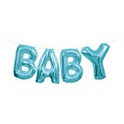 Bokstavballonger Baby Blå