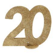 Bordsdekoration 20 Glitter Guld