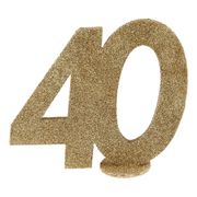 Bordsdekoration 40 Glitter Guld