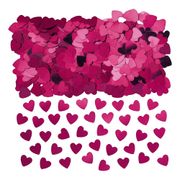 Bordskonfetti Hjärtan Rosa Metallic