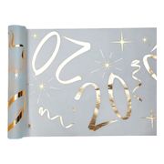 Bordslöpare 20 Vit/Guld