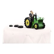 Kakefigur Bryllup Nygifte på Traktor