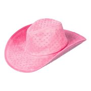 Cowboyhatt Rosa med Stenar
