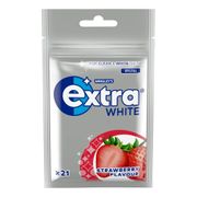 Extra White Strawberry Tuggummi