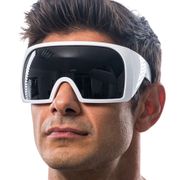 Festivaalilasit Cyber Valkoinen Peilivisiirillä