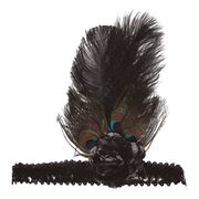 Flapper Pannband Fjäder