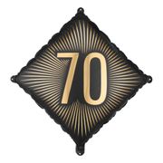 Folieballong 70 Svart/Gull