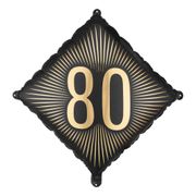 Folieballong 80 Svart/Gull