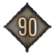Folieballong 90 Svart/Gull