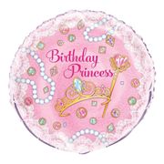 Folieballong Birthday Princess